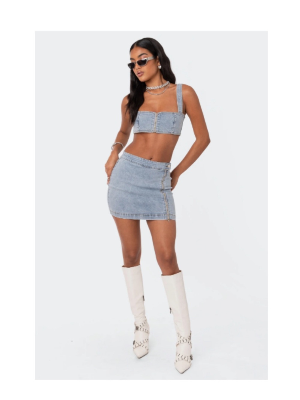 Edikted Denim Set - Picture 2 of 2